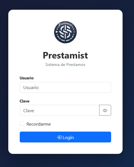 Prestamist - Login
